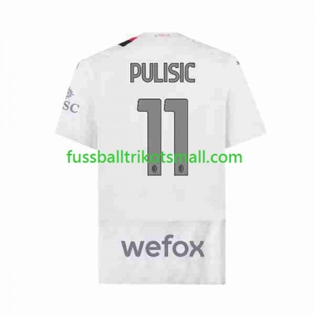 Fußballtrikots AC Mailand Christian Pulisic 11 2023-2024 Kurzarm Auswärts-trikot kaufen